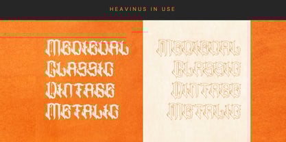 Heavinus Font Poster 4