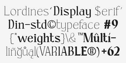 Lordines Font Poster 2