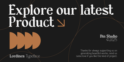 Lordines Font Poster 15