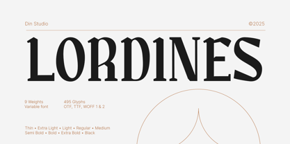 Lordines Font Poster 1
