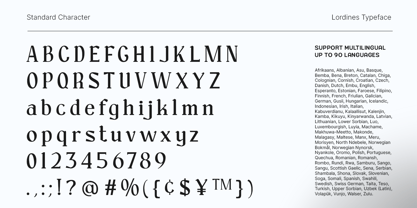 Lordines Font Poster 8