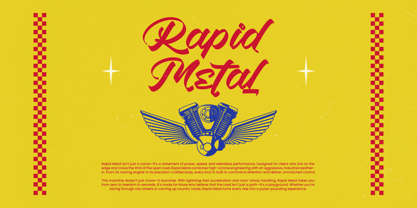 Shading Flash Font Poster 8