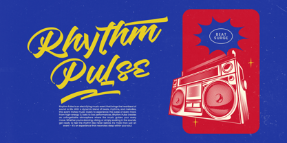 Shading Flash Font Poster 3