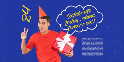 Shading Flash Font Poster 12