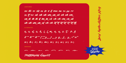 Shading Flash Font Poster 15