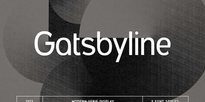 Gatsbyline Font Poster 1