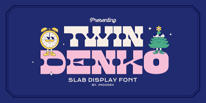 Twin Denko Font Poster 1