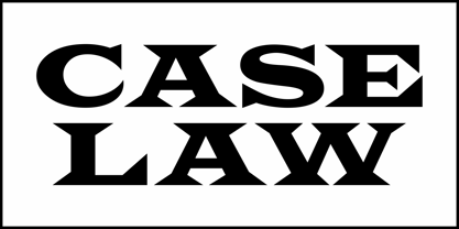 Case Law JNL Font Poster 2