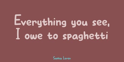 Pasta Pesto Font Poster 2