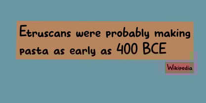 Pasta Pesto Font Poster 3