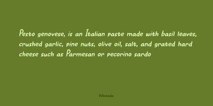 Pasta Pesto Font Poster 5