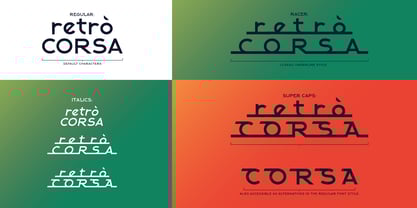 Alpha Strada Font Poster 3