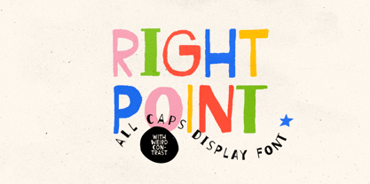 Right Point Font Poster 1
