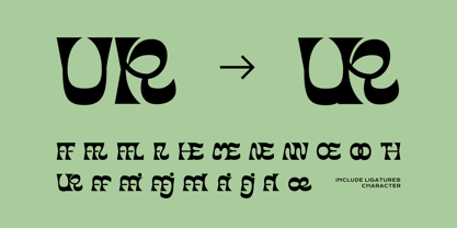 Nortub Moons Font Poster 3