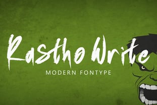 Rastho Write Font Poster 1