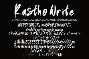Rastho Write Font Poster 7