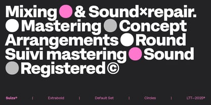 Suiza Font Poster 2