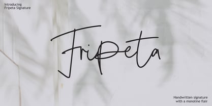 Fripeta Signature Font Poster 1