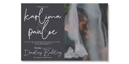Fripeta Signature Font Poster 5