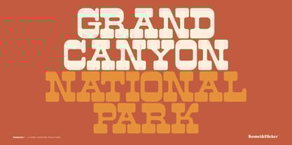 Bonzana Font Poster 5