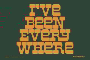 Bonzana Font Poster 13