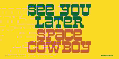 Bonzana Font Poster 8