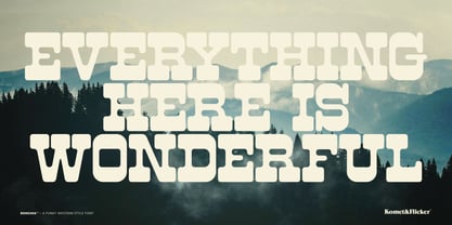 Bonzana Font Poster 10