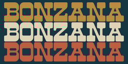 Bonzana Font Poster 1
