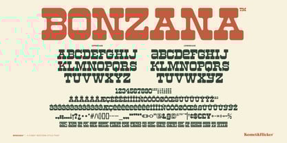 Bonzana Font Poster 12