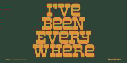 Bonzana Font Poster 2