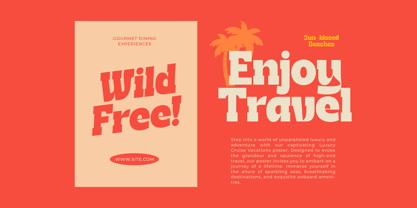 Naska Rumbe Font Poster 3