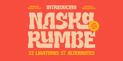 Naska Rumbe Font Poster 1