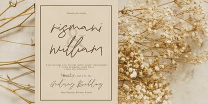 Bristian Signature Font Poster 10