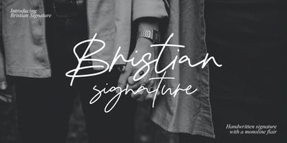 Bristian Signature Font Poster 1