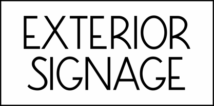 Exterior Signage JNL Font Poster 2