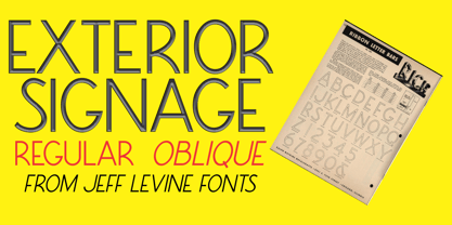 Exterior Signage JNL Font Poster 1