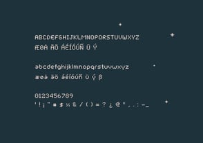 Pixel 01 Font Poster 3