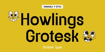 Howlings Grotesk Font Poster 1
