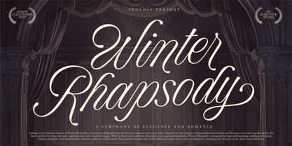 Winter Rhapsody Font Poster 1