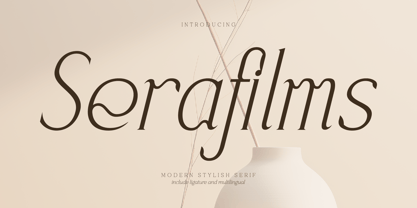 Serafilms Font Poster 1