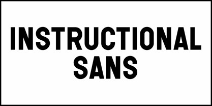 Instructional Sans JNL Font Poster 2