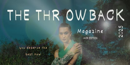 The Throwback Font Poster 2