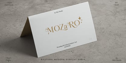 Bastiani Modern Font Poster 12