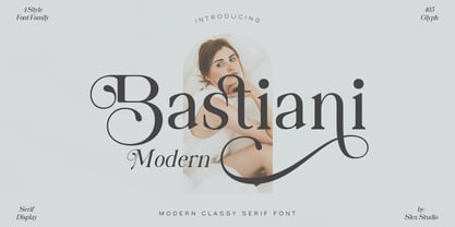 Bastiani Modern Font Poster 1
