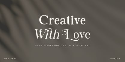 Bastiani Modern Font Poster 4