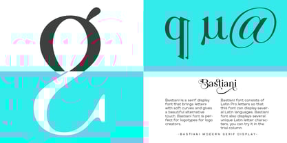 Bastiani Modern Font Poster 7
