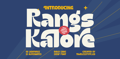 Rangs Kalore Font Poster 1