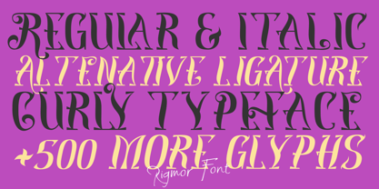 Rigmor Font Poster 2