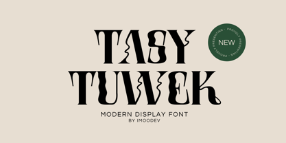 Tasy Tuwek Font Poster 1