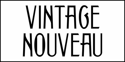 Vintage Nouveau JNL Font Poster 2